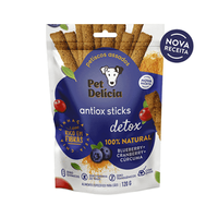 Petisco Pet Delícia Antiox Detox Sticks Vegetariano - 120 g