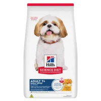 Ração Hill's Science Diet Adulto 7+ Pedaços Pequenos Cães Idosos Sabor Frango - 6,8 kg