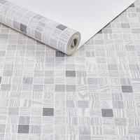 Papel De Parede Importado Tnt Textura Pastilhas Tons Cinza