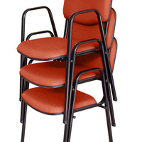 03 Cadeiras para Auditórios Linha Hotel Auditório Vermelho