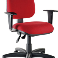 Cadeira Executiva Para Escritório Linha Confort Vermelho