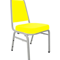 Cadeira Empilhável para Auditórios Linha Hotel Plus Amarelo
