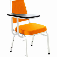 Cadeira Universitária Empilhável Linha Hotel Plus Laranja