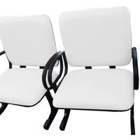 2 Cadeiras de Escritório Linha Emillia Suporta até 250kg Branco