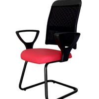 Cadeira Para Escritório E Home Office Linha Conti Vermelho