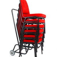 06 Cadeiras para Hotel e Auditório Linha Hotel Vermelho