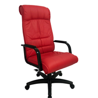 Cadeira Presidente Para Escritório Linha Itália Vermelho