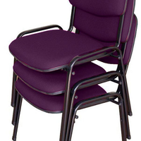 03 Cadeiras para Auditórios Linha Hotel Auditório Roxo