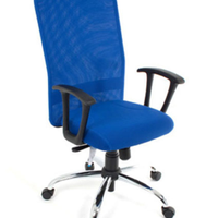 Poltrona Presidente Base Cromada Linha Tela Mesh