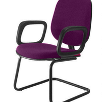 Cadeira para Igrejas Evangélicas Diretor Interlocutor para Escritório Linha Uno Roxo
