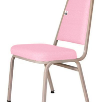 Cadeira Empilhável para Hotelaria Linha Hotel Jersey Rosa
