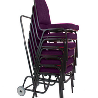 06 Cadeiras para Hotel e Auditório Linha Hotel Roxo