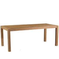 Mesa Sala de Jantar Cozinha Dumai 140cm Madeira Maciça Acácia Escovado G54 - Gran Belo