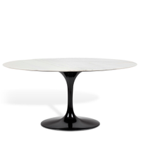 Mesa Saarinen Tulip Jantar Espírito Santo 180x100cm Base Preta