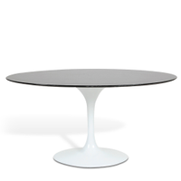 Mesa Saarinen Tulip Jantar São Gabriel 160x90cm Base Branca