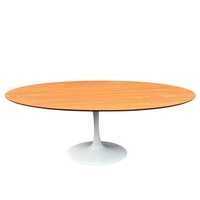 Mesa de Jantar Tulipa Saarinen Oval 120x80 cm Tampo Freijó