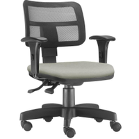 Cadeira Giratória Zip L02 Executiva Ergonômica Escritório Suede Bege - Lyam Decor