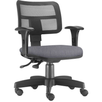 Cadeira Giratória Zip L02 Executiva Ergonômica Escritório Linho Cinza - Lyam Decor