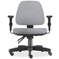 Cadeira de Escritório Giratória Executiva Ergonômica Sky L02 Linho Cinza - Lyam Decor