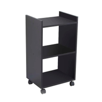 Nicho Organizador Móvel Multiuso Preto para Lavanderia com Rodízio 40cm