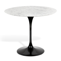 Mesa Saarinen Tulip Jantar Carrara 107cm Base Preta