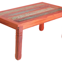 Mesa de Jantar 1,5M em Madeira Maciça Pátina