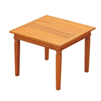 Mesa de Jantar 80x80cm Madeira Maciça Natural