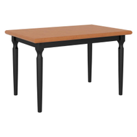Mesa de Jantar Retangular 6 Lugares 160cm Multimóveis CR50111 Ébano/Natural