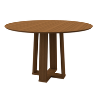 Mesa de Jantar Redonda Isabela Imbuia 117 cm