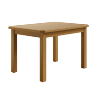 Mesa De Madeira Nogueira Maciça 120x88 Para Cozinha Sala Jantar Sfa