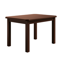 Mesa De Madeira Castanho Maciça 120x88 Para Cozinha Sala Jantar Sfa
