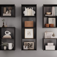 Kit de 10 Nichos Romana Preto Onix