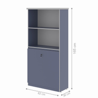 Estante com 3 Prateleiras Safira Azul