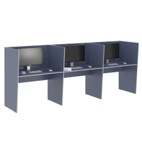Mesa de Trabalho 3 Lugares Inglaterra Azul