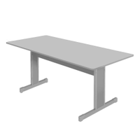 Mesa para Escritório 2000 Retan Cinza