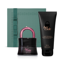 Combo Presente Her Code: Touch Eau de Parfum 50ml + Hidratante Desodorante 200ml + Caixa Presenteável