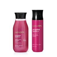 Combo Nativa SPA Orquídea Lumière: Body Splash 200ml + Sabonete Líquido Corporal 250ml