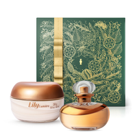 Combo Presente Lily Lumière: Eau De Parfum 75ml + Creme Acetinado Hidratante Desodorante Corporal 250g + Caixa Presenteável