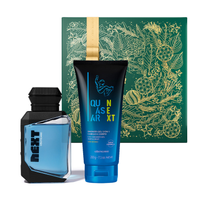 Combo Presente Natal Quasar Next: Colônia 100ml + Shower Gel 200g + Caixa de Presente