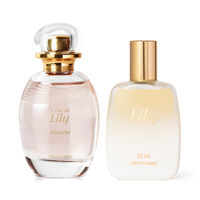 Combo Lily: Blanche Desodorante Colônia 75ml + Spray Perfumado para Cabelos Hair Mist 50ml