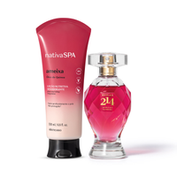 Combo Botica 214 African Sunrise Floral Frutal 75ml + Loção Corporal Nativa Spa Ameixa 200ml