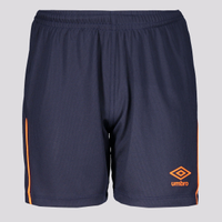Calção Umbro Twr Pipe Juvenil Marinho e Laranja