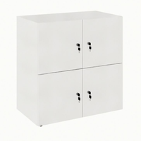 Armário Locker Duplo Module 4 Pt Branco