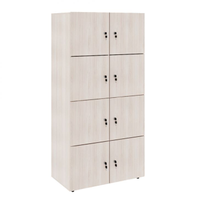 Armário Locker Duplo Module 8 Pt Carvalho Berlin