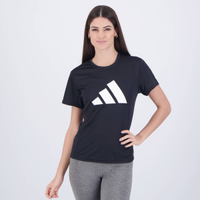 Camisa Adidas Run It Feminina Preta e Branca