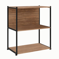 Estante Shelf Ameixa E Preta 71 Cm