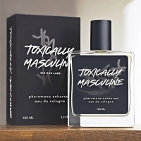 Toxically Masculine Pheromone Infused Eau de Cologne for Men, 100 ml / 3.4 Fl Oz Spray, Classic Cologne Scent Masculine Fragrance, Long Lasting Mens Cologne for Daily Wear, Night Out & Gifts for Him