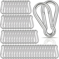 100pcs Multi-Functional Rock Climbing Hook Keychain for Outdoor Leisure Gym Activity Spring Clasp DIY handmade Accessories