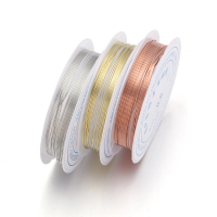 1Roll 0.2/0.25/0.3/0.4/0.5/0.6/0.7/0.8/1mm Sturdy Copper Wire Beading Wire DIY Jewelry Making For Bracelet Necklace Accessories
