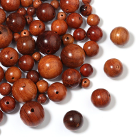 50-100pcs/lot 6 8 10 12mm Burmese Rosewood Beads For Jewelry Making Loose Round Wooden Beads DIY Bracelet Necklace Wholesale